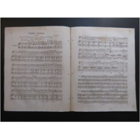 MASINI F. Trois Amours Chant Piano ca1840