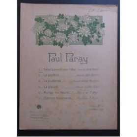 PARAY Paul L'Embarquement pour l'Idéal Chant Piano 1920