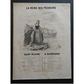MARQUERIE A. La Reine des Pécheurs Chant Piano ca1840