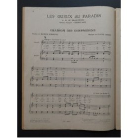 ARRIEU Claude Les Gueux aux Paradis Chant Piano 1945