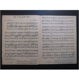 CHRISTINÉ Henri Si j'avais su Chant Piano 1921