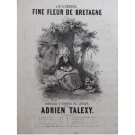 TALEXY Adrien Fine Fleur de Bretagne Chant Piano ca1840