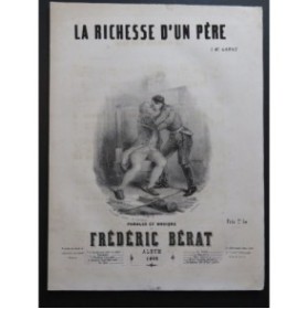 BÉRAT Frédéric La Richesse d'un père Chant Piano 1849
