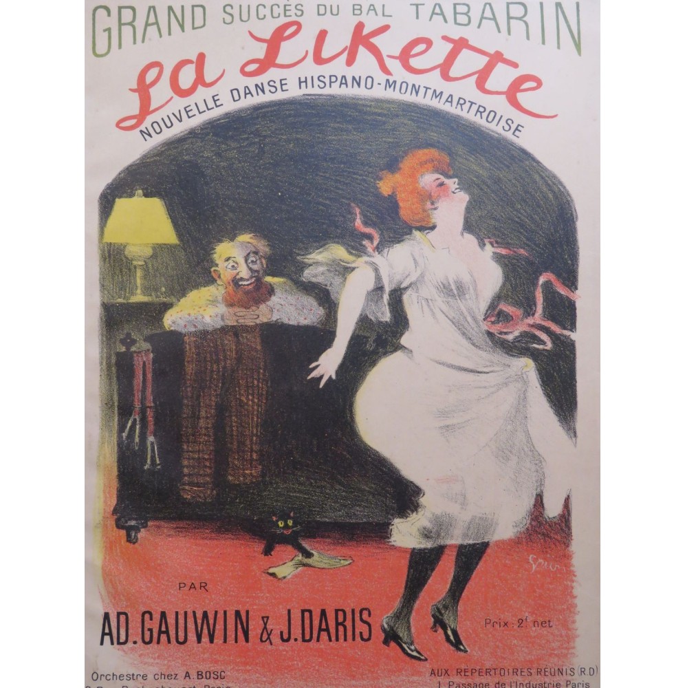 GAUWIN Ad. et DARIS J. La Likette Piano 1906
