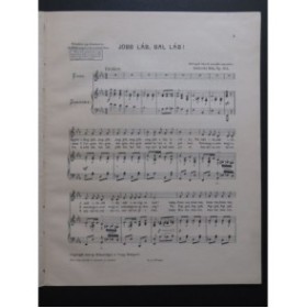 ZERKOVITZ Béla Jobb Lab, Bal Lab ! Chant Piano 1919