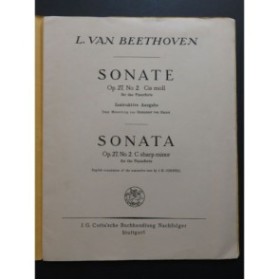 BEETHOVEN Sonate op 27 No 2 Piano