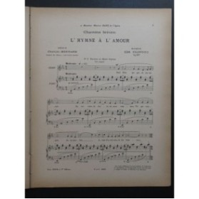 FILIPPUCI Edmond L'Hymne à l'Amour Chant Piano 1898