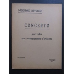 DEVREESE Godefroid Concerto Violon Piano