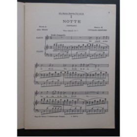 RESPIGHI Ottorino Notte Chant Piano