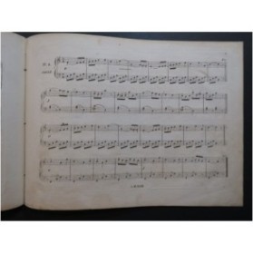 LACOUT Adolphe Le Bal à la Pension Piano ca1840