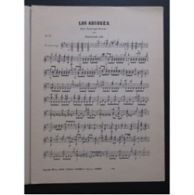 SOR Ferdinando Los Adioses Fantasia Guitare 1941
