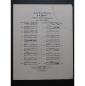 MOZART W. A. Concerto No 3 Andante Piano Harmonium ca1869
