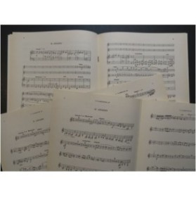 DEPELSENAIRE Jean-Marie Incantations Piano 2 Clarinettes 1968