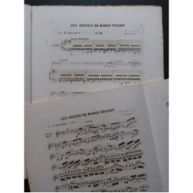 NIEDERMEYER Louis Les Adieux de Marie Stuart Élégie Violon Piano ca1850