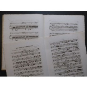 NIEDERMEYER Louis Les Adieux de Marie Stuart Élégie Violon Piano ca1850