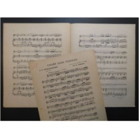 TSCHAÏKOWSKY P. I. Chant sans Paroles op 2 No 3 Violon Piano 1943
