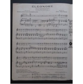 CHANTRIER Albert Éléonore Chant Piano 1922