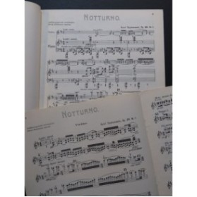 SZYMANOWSKI Karol Notturno E Tarantella Violon Piano 1921