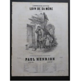 HENRION Paul Loin de sa mère Chant Piano 1845