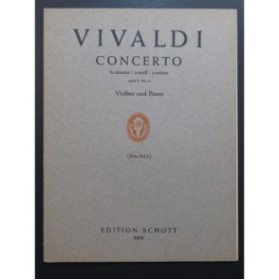 VIVALDI Antonio Concerto No 6 op 3 Violon Piano