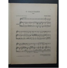 DUBOIS Théodore O Salutaris Chant Orgue 1905
