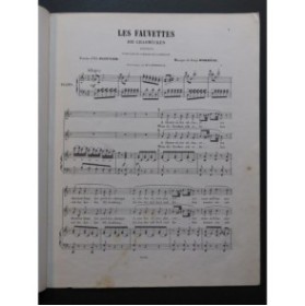 BORDÈSE Luigi Les Fauvettes Chant Piano ca1850