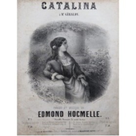 HOCMELLE Edmond Catalina Chant Piano ca1850