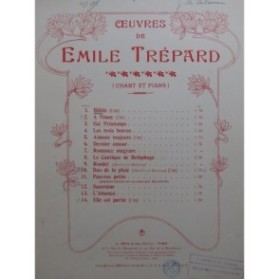 TRÉPARD Émile Bilitis Chant Piano 1906