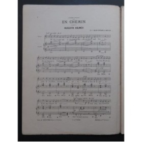 HOLMÈS Augusta En Chemin Chant Piano 1899