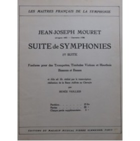 MOURET Jean-Joseph Suite de Symphonie No 1 Orchestre 1937