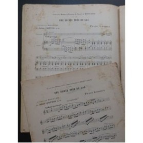 LEROUX Félix Une Soirée près du Lac Piano Mandoline ca1895