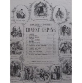 L'ÉPINE Ernest Mon Petit Ange Chant Piano ca1840