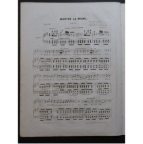 CLAPISSON Louis Marthe La Brune Chant Piano ca1840