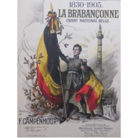VAN CAMPENHOUT François La Brabançonne Chant Piano 1905