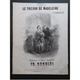 BONOLDI François Le Trésor de Madeleine Chant Piano ca1850