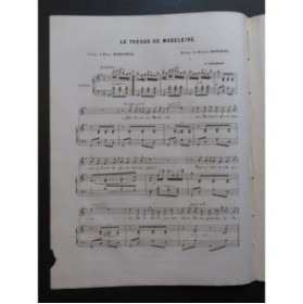 BONOLDI François Le Trésor de Madeleine Chant Piano ca1850
