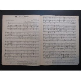 CHRISTINÉ Henri Je M'donne Chant Piano 1921