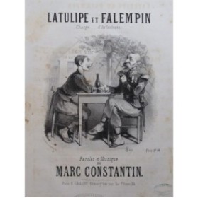 CONSTANTIN Marc Latulipe et Falempin Chant Piano ca1860