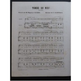 CLAPISSON Louis Tombé du nid Chant Piano ca1850
