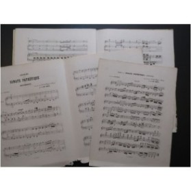 BEETHOVEN Sonate Pathétique Adagio Piano Orgue Violon ca1864