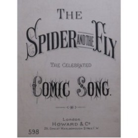 The Spider and the Fly The Celebrated Comic Song Chant Piano XIXe