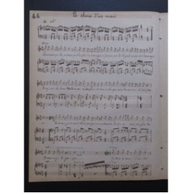 LESTOQUOY Louis Le Choix d'un Mari Manuscrit Chant Piano XIXe