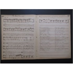 LESTOQUOY Louis Le Choix d'un Mari Manuscrit Chant Piano XIXe
