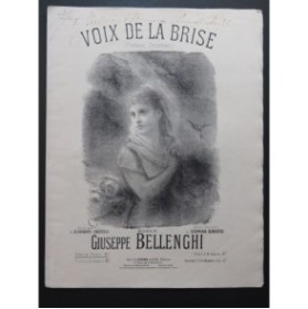 BELLENGHI Giuseppe Voix de la brise Chant Piano ca1887