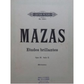 MAZAS F. Etudes Brillantes op 36 Suite 2 Violon