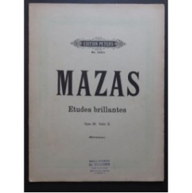 MAZAS F. Etudes Brillantes op 36 Suite 2 Violon
