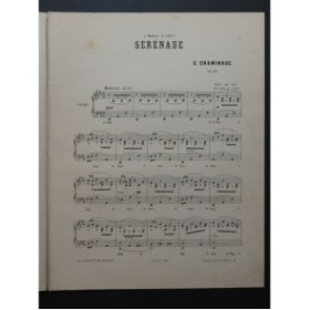 CHAMINADE Cécile Sérénade Piano 1884