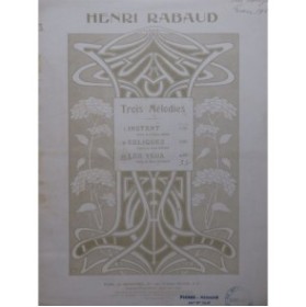 RABAUD Henri Les Yeux Chant Piano 1909
