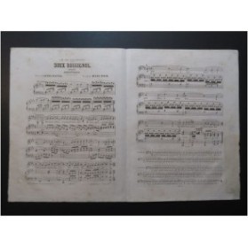 BAUR Jules Doux Rossignol Chant Piano ca1850