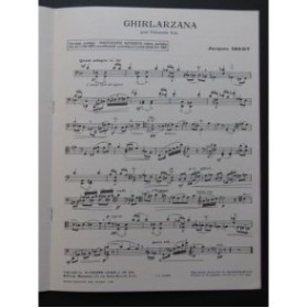 IBERT Jacques Ghirlarzana Violoncelle